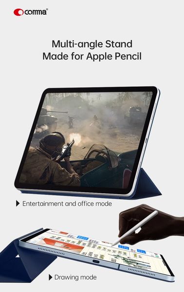 Чохол Comma для iPad 10,9″ Rider Double Sides Magnetic with Pencil Slot Series 0077894 фото
