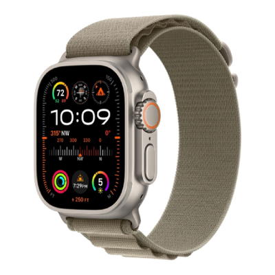 Apple Watch Ultra 2 49mm Titanium Case with Olive Alpine Loop (Small) (MREX3) ultra2-OAL фото