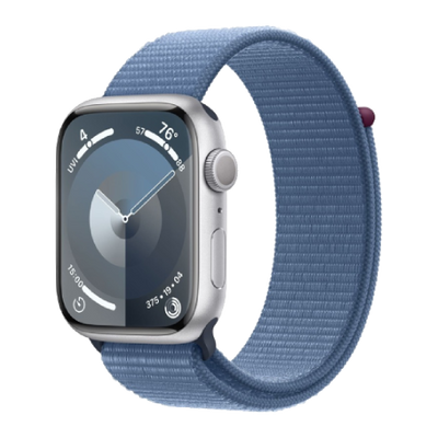 Apple Watch Series 9 GPS 41mm Silver Aluminum Case with Winter Blue Sport Loop (MR923) series9SIL фото