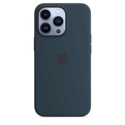 Чохол Silicone Case with MagSafe and Animation для iPhone 13 Pro (Abyss Blue) 202316 фото