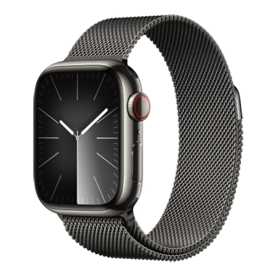 Apple Watch Series 9 GPS + LTE 41mm Graphite Stainless Steel Case with Graphite Milanese Loop (MRJA3) series9GRM фото