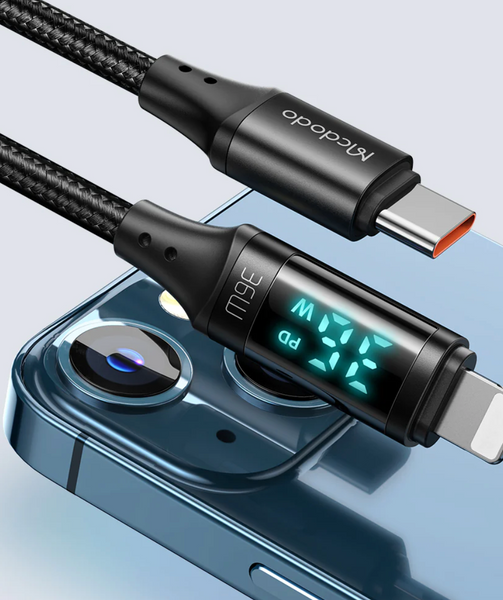 Кабель McDodo CA-1030 USB-C to Lightning 36W 1.2m 00088 фото