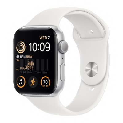 Apple Watch SE 2 2022 40mm Silver Aluminium Case with White Sport Band (MNJV3) se2022SI фото