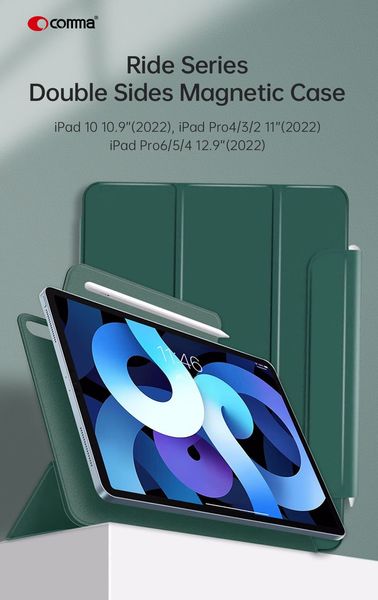 Чохол Comma для iPad 10,9″ Rider Double Sides Magnetic with Pencil Slot Series 0077897 фото