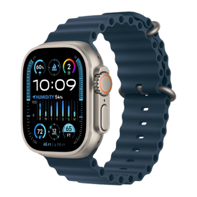 Apple Watch Ultra 2 49mm Titanium Case with Blue Ocean Band (MREG3) ultra2-BOB фото