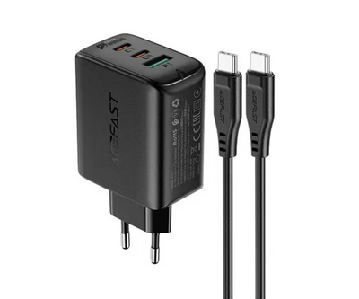 Сетевое зарядное устройство для Acefast A13 PD 65W (2 Type-C + USB) 00325678 фото