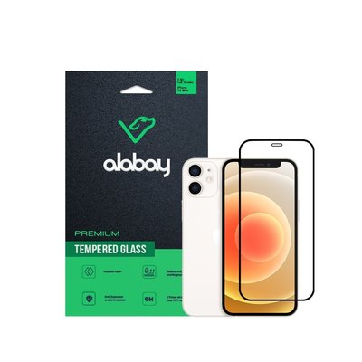 Защитное стекло Alabay для iPhone 12 Mini Anti Static (Black) 00615 фото
