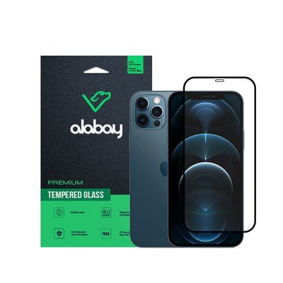 Защитное стекло Alabay для iPhone 12 Pro Max Anti Static (Black) 00614 фото