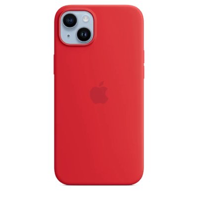 Чохол Silicone Case with MagSafe для iPhone 14 Plus (Red) 202320-4 фото
