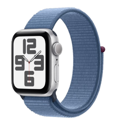 Apple Watch SE 2 40mm GPS Silver Aluminum Case with Winter Blue Sport Loop (MRE33) se2023SiL фото