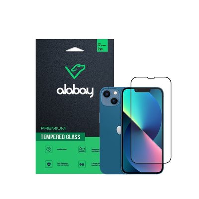 Защитное стекло Alabay для iPhone 13 Mini Anti Static (Black) 00617 фото
