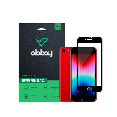 Защитное стекло Alabay для iPhone SE2/SE3 Anti Static (Black) 00621 фото