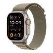 Apple Watch Ultra 2 49mm Titanium Case with Olive Alpine Loop (Small) (MREX3)