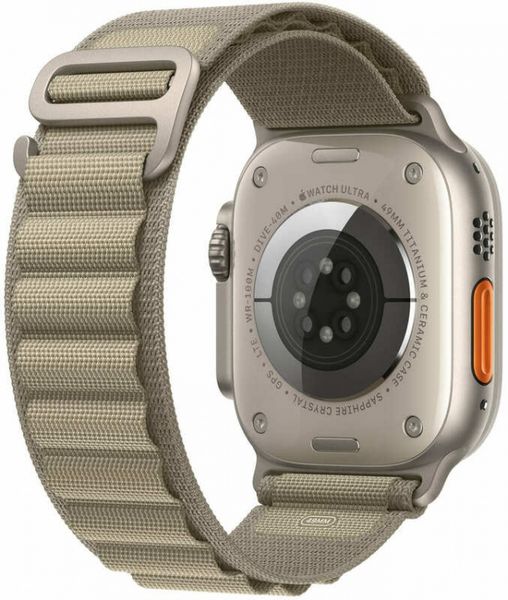 Apple Watch Ultra 2 49mm Titanium Case with Olive Alpine Loop (Small) (MREX3) ultra2-OAL фото