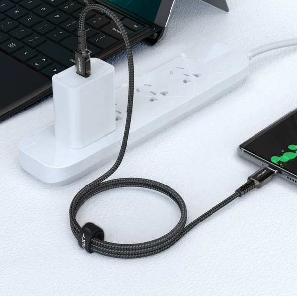 Кабель Acefast C1-03 USB-C to USB-C (Black) 00220 фото