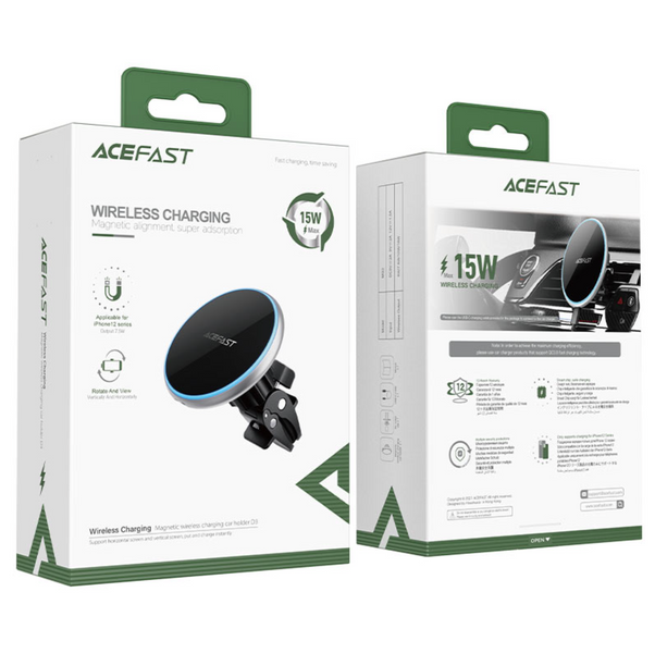 Тримач для мобільного з бездротовою зарядкою Acefast D3 Magnetic Wireless Series 000754 фото