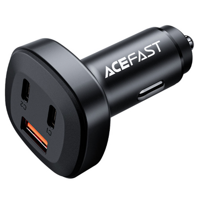 Автомобільний зарядний пристрій Acefast B3 USB-C+USB-C+USB-A 66W 00263 фото