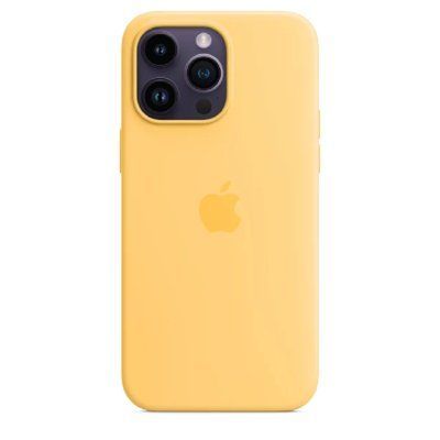 Чехол Silicone Case with MagSafe для iPhone 14 Pro (Sunglow) 202324-7 фото