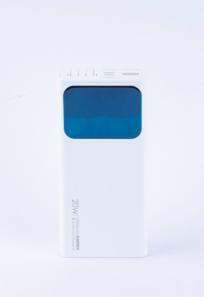 Remax Power Bank 20000 mAh PD 20W+QC 22.5W Cabled Fast Charging RPP535 White 363417865 фото