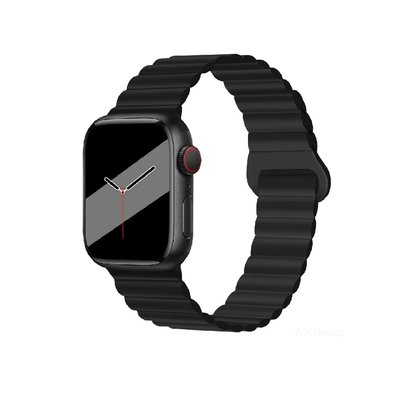 Ремінець XO для Apple Watch 38/40/41mm (BT01A) Silicone Magnetic Series (Black) 00252 фото