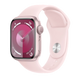 Apple Watch Series 9 41mm GPS Pink Aluminum Case with Light Pink Sport Band (S/M) MR933 series9PB фото 1