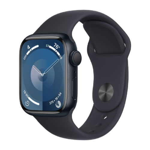 Apple Watch Series 9 41mm GPS Midnight Aluminum Case with Midnight Sport Band (S/M) MR8W3 series9MB фото