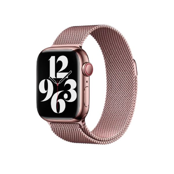 Ремешок Milanese для Apple Watch 42/44/45/49mm (Rose Gold) 00256 фото