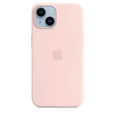 Чехол Silicone Case with MagSafe для iPhone 14 (Chalk Pink) 202326 фото