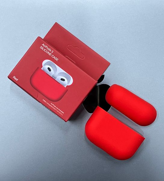 Чехол Silicone Case для AirPods 3 (Red) 202331 фото