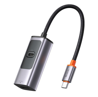 USB-хаб Перехідник McDodo (HU-1130) 2in1 USB-C to HDMI 8K/USB-C 100w 003344 фото