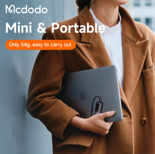 USB-хаб Перехідник McDodo (HU-1130) 2in1 USB-C to HDMI 8K/USB-C 100w 003344 фото