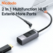 USB-хаб Перехідник McDodo (HU-1130) 2in1 USB-C to HDMI 8K/USB-C 100w 003344 фото 2