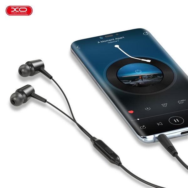 Наушники XO EP57 Crown In-Ear Headphones 3.5mm Black 00334452 фото