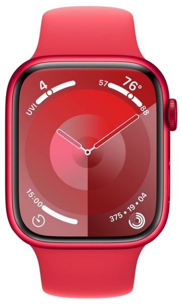 Apple Watch Series 9 41mm GPS (PRODUCT)RED Aluminum Case with Red Sport Band (S/M) MRXG3 series9RB фото