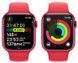 Apple Watch Series 9 41mm GPS (PRODUCT)RED Aluminum Case with Red Sport Band (S/M) MRXG3 series9RB фото 4