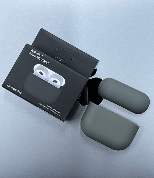 Чехол Silicone Case для AirPods 3 (Lavender Gray) 202331-10 фото