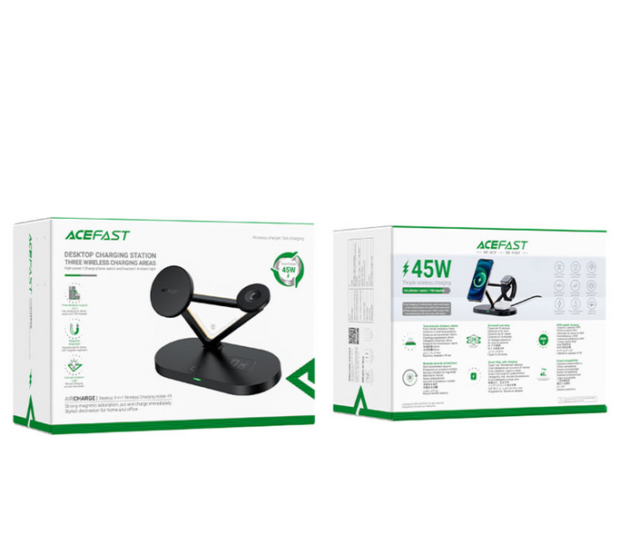 Держатель для мобильного Acefast E9 Desktop 3in1 Wireless Charging Series 001334 фото