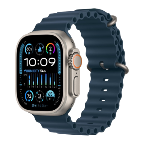 Apple Watch Ultra 2 49mm Titanium Case with Blue Ocean Band (MREG3) ultra2-BOB фото