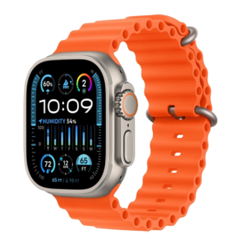 Apple Watch Ultra 2 49mm Titanium Case with Orange Ocean Band (MREH3) ultra2-OOB фото