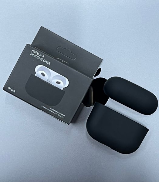 Чехол Silicone Case для AirPods 3 (Black) 202331-12 фото