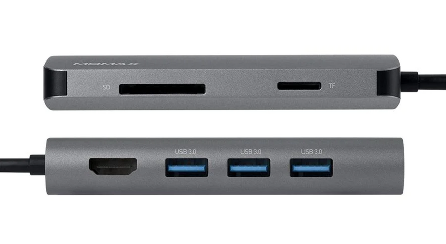 USB-хаб Перехідник Momax USB-C HUB 8in1 Onelink 00334457 фото