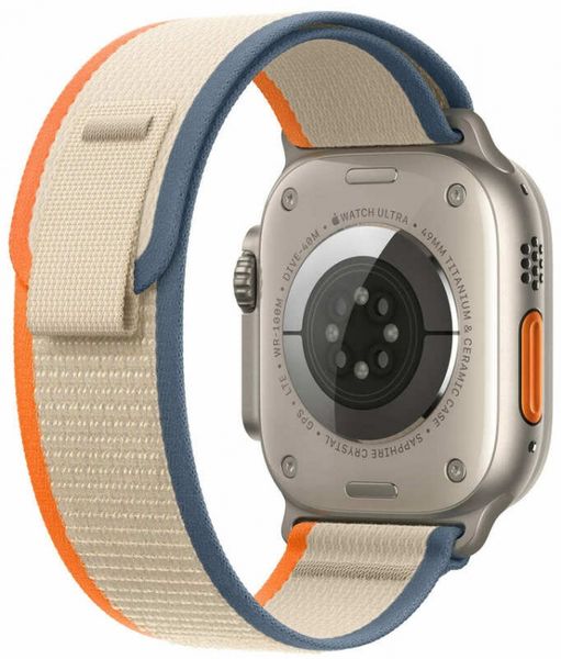 Apple Watch Ultra 2 49mm Titanium Case with Orange/Beige Trail Loop (M/L) (MRF23) ultra2-OTL-1 фото