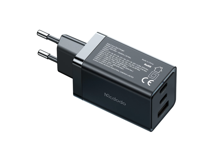 Мережевий зарядний пристрій McDodo (CH-1540) GaN 5 Mini Fast Charger 65W 003347 фото