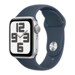 Apple Watch SE 2 2023 40mm GPS Silver Aluminum Case with Storm Blue Sport Band - M/L (MRE23) se2023Si-1 фото