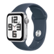 Apple Watch SE 2 2023 40mm GPS Silver Aluminum Case with Storm Blue Sport Band - M/L (MRE23) se2023Si-1 фото 1