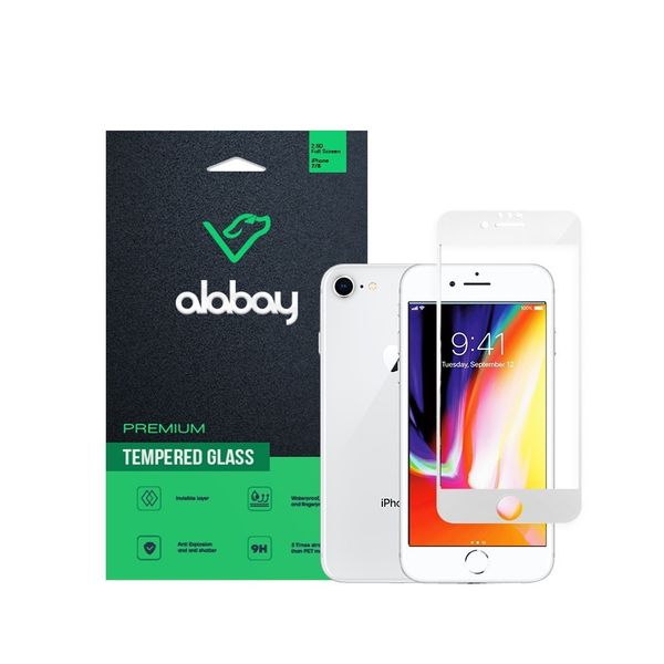 Защитное стекло Alabay для iPhone 7/8 Anti Static (White) 00607 фото